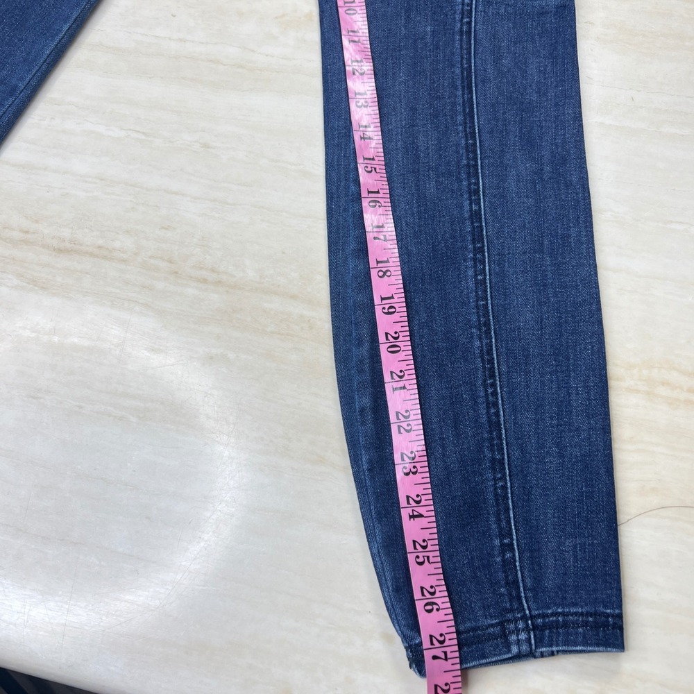 Pilcro Anthropologie High Rise Denim Legging Cargo Jeans Dark Wash Small A36 - Picture 11 of 14